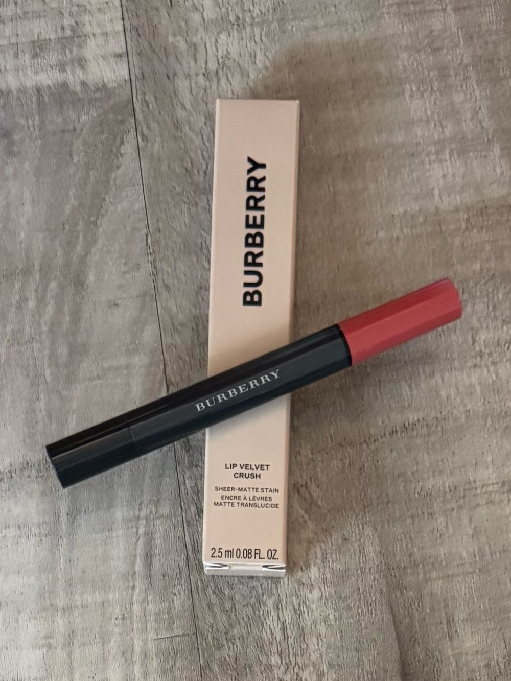 Burberry Lip Velvet Crush Sheer Matte Satin Liquid Lipstick 16 Copper Pink - Picture 4 of 4